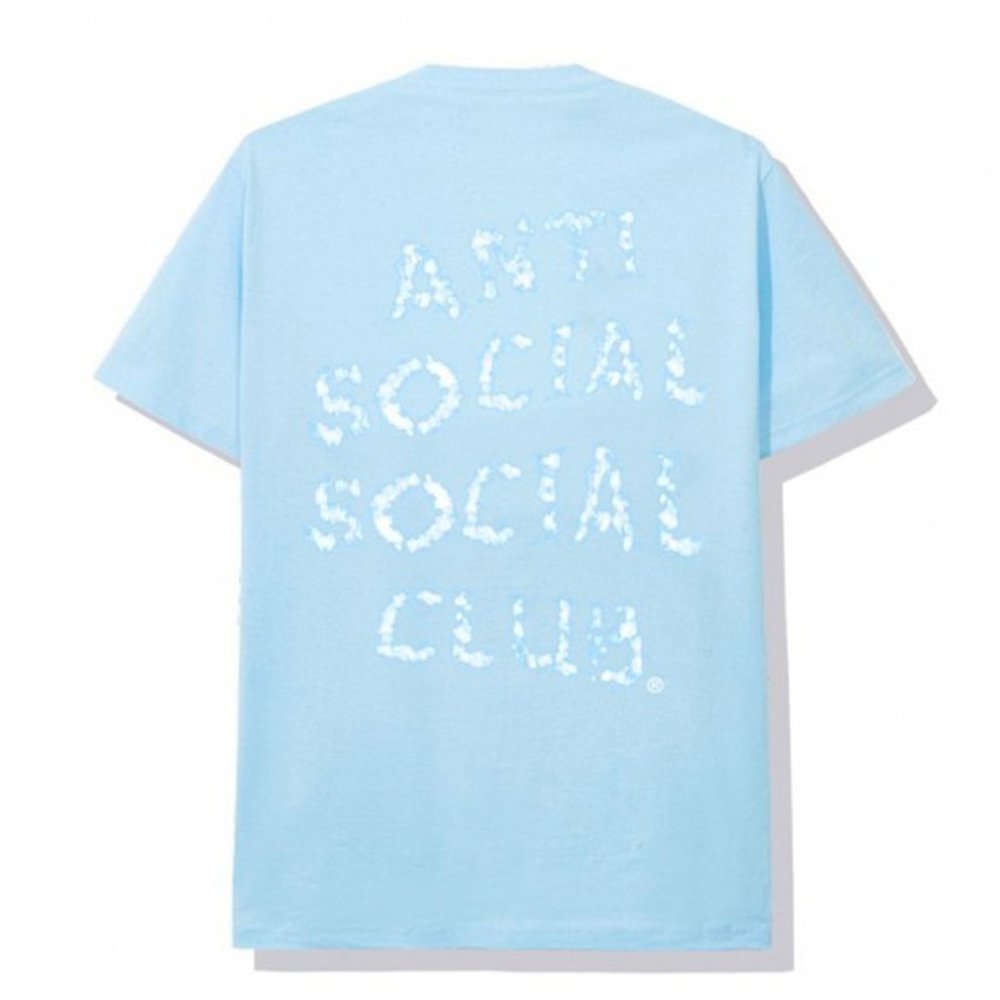 DS Anti Social Social Club Partly Cloudy Blue Tee ASSC New